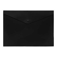 Папка-конверт на кнопке Attache А4 180 мкм, черный